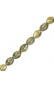 Czech Pinch beads 5x3mm Crystal amber 00030/26441